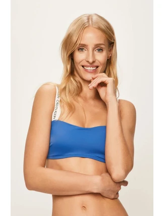 Vrchný diel plaviek KW0KW00548-CHQ modrobiela - Calvin Klein Vrchný diel plaviek KW0KW00548-CHQ modrobiela - Calvin Klein