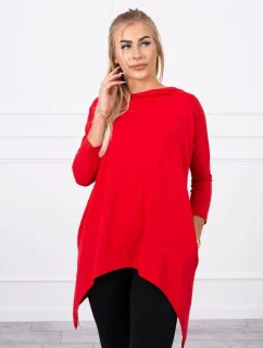 Mikina s potlačou kolesa červená