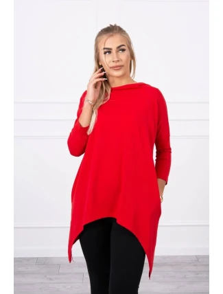 Mikina s potlačou kolesa červená