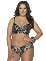 Dámska plavková podprsenka SK-185 Mocca with Black - AVA