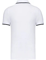 Kariban K 245 Pánske polo s kontrastným vzorom piqué 20.K245 biela/námornícka modrá/biela Kariban K 245 Pánske polo s kontrastným vzorom piqué 20.K245 biela/námornícka modrá/biela