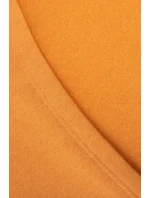 Šaty s kapucňou a bočným rázporkom broskyňové