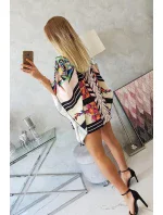 Netopierie šaty s viazaním v páse, púdrovo ružové