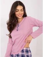 DU PI FP 004.03 tmavoružové pyžamo