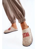 Domácí pantofle Big Star KK276021 Béžová