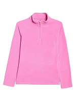 Dievčenská fleecová mikina 4F F060 fuchsiová 4FJWAW25UFLEF060 55S