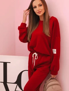 Súprava mikina + nohavice butter burgundy