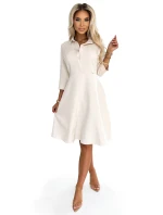 286-7 SANDY Košeľové šaty s opaskom - BEACH