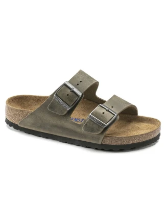 Dámske/pánske žabky Birkenstock Arizona Soft Footbed Oiled Leather Narrow Faded Khaki (1019377) Dámske/pánske žabky Birkenstock Arizona Soft Footbed Oiled Leather Narrow Faded Khaki (1019377)