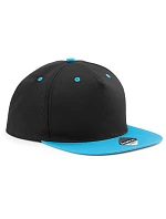 Beechfield B 610C 5-panelová snapbacková čiapka s kontrastným lemom 53.610C čierna/surfovo modrá Beechfield B 610C 5-panelová snapbacková čiapka s kontrastným lemom 53.610C čierna/surfovo modrá