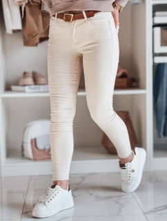 Dámske džínsové nohavice LODGE beige FashionStreet UY2434