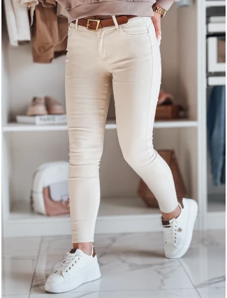 Dámske džínsové nohavice LODGE beige FashionStreet UY2434