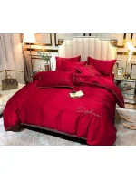 Bavlnená posteľná súprava Slovo Výšivka z mikrovlákna FHL-2604 160x200