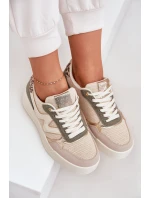 Buty Sportowe Damskie Na Platformie Panterka Zielone Lorori