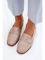 Mokasíny z prírodnej kože Vinceza Beige Mokasíny z prírodnej kože Vinceza Beige