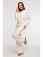 B292 Zavinovacie tričko - vanilka