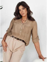 Dámske khaki tričko LUNA FashionStreet RY2324