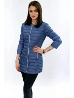 Dlhá svetlo modrá prešívaná bunda (21810) Dlhá svetlo modrá prešívaná bunda (21810)