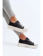 Damskie Trampki Na Masywnej Podeszwie Big Star NN274125 Czarne