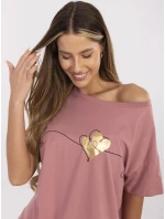 Tričko CLM TS 1017.03 tmavoružové Tričko CLM TS 1017.03 tmavoružové