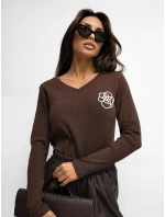 Blúzka RV BZ A1057.15P tmavohnedá