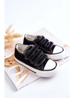 Dziecięce Trampki Na Rzepy Czarne Bernie