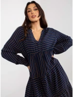 Šaty D73771M30361A2 tmavo modré