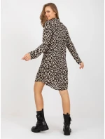 Šaty TO SK 1103 19.01X čierna a béžová