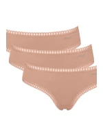 SLOGGI GO CRUSH HIPSTER NOHAVIČKY 3PACK BEIGE