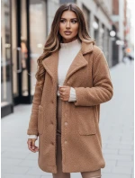 Dámsky zimný kabát z plyšovej ťavej kožušiny FashionStreet NY0758z