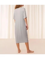 Dámska nočná košeľa Timeless Sensuality NDK SSL - GRAY - sivá 7816 - TRIUMPH