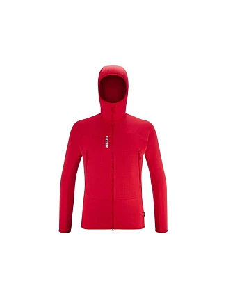 Bunda MILLET FUSION GRID HOODIE M červená Bunda MILLET FUSION GRID HOODIE M červená