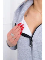 Izolovaná sada s ozdobným vreckom šedá