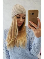 Tenká čiapka Grace K211 svetlo béžová