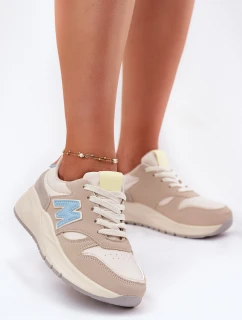 Dámske tenisky na platforme Beige Tenanela