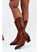 Kožený vyhrievaný podpätok Zazoo 70155 Brown Kožený vyhrievaný podpätok Zazoo 70155 Brown