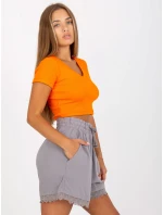 Šortky D73761M62233KA1 šedá Šortky D73761M62233KA1 šedá