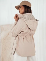 Dámska bunda BEGET béžová FashionStreet TY4263 Dámska bunda BEGET béžová FashionStreet TY4263