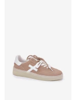 Niskie Buty Sportowe Damskie Beżowe Zelevelis