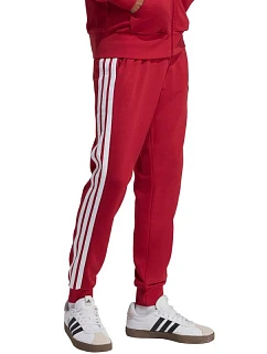 Pánske tričko adidas Essential 3-Stripes French Terry burgundy KR2702