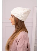 Dámska čiapka Nastia K373 ecru