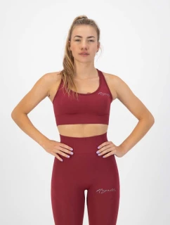 Rogelli TRINITY športová podprsenka bordová S