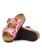 Birkenstock ARIZONA KIDS BS 1030434 ELECTRIC METALLIC COPPER HEARTS žabky (štandardná šírka)