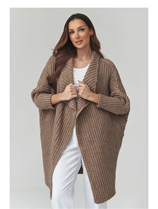 Zapínanie svetra model 226877 Makadamia