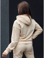 TRENDHOOD dámska krémová mikina s kapucňou FashionStreet BY1308