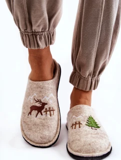 Domowe Papcie Big Star KK276016 Beżowe