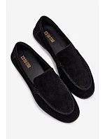 Dámske mokasíny z prírodného semišu Big Star TT274209 Black