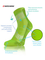 Sesto Senso Frotte Športové ponožky AMZ Green