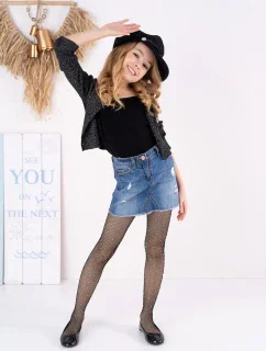 DIEVČENSKÉ KABARETNÉ PANČUCHY S KAMIENKAMI SCARLETT DR2421