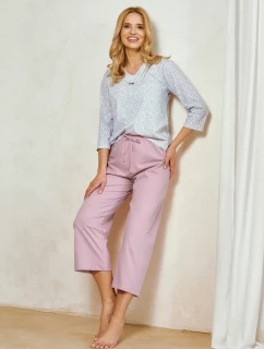 3448 DÁMSKE DLHÉ PYŽAMO DEBORA M-XL